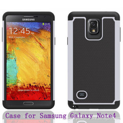Back Cover Bumper Case for Samsung Galaxy Note4 N910 Note 4, PC + Silicone, Football VeinsNew